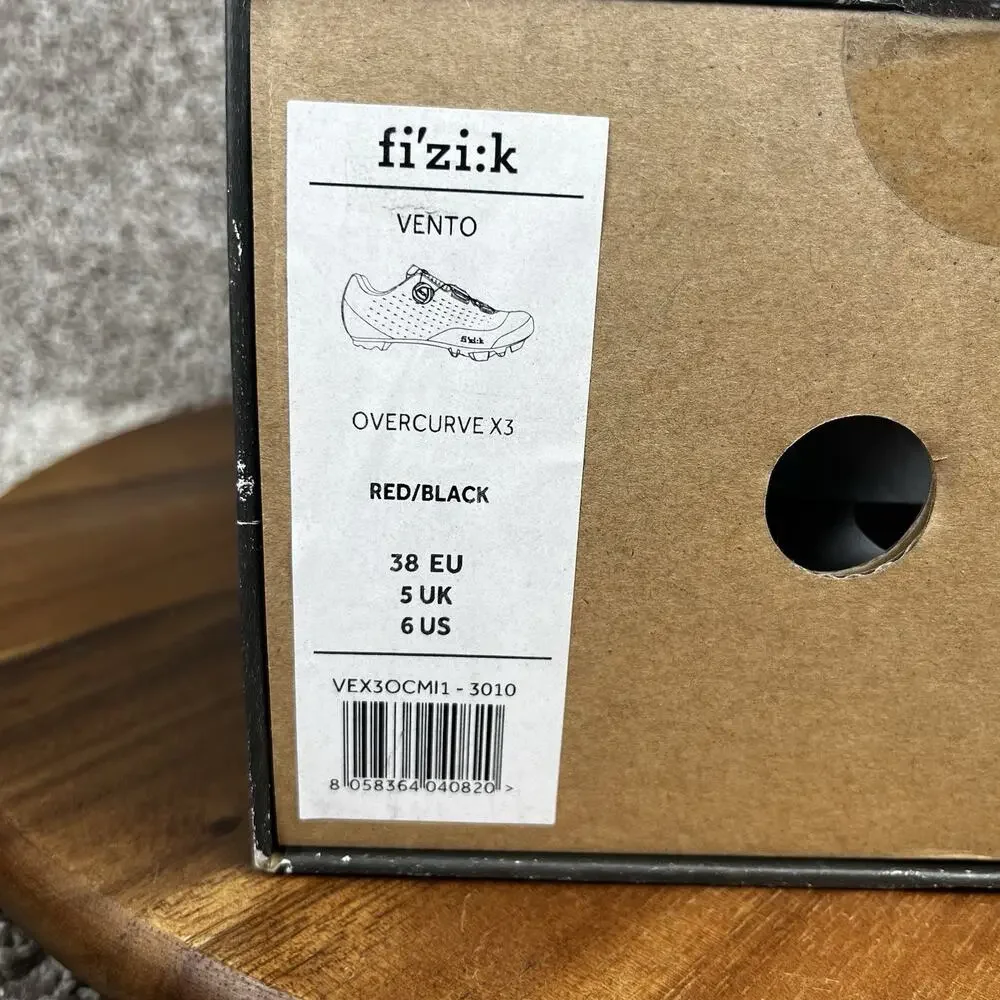 Fizik Vento Overcurve X3 Carbon Mountain Bike Shoes Red / Black 38 EU / 6 US